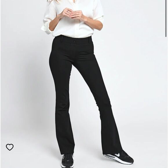 Betabrand Boot-cut Two Pocket Dress Pant Yoga Pants M Black NWT in packaging - Picture 1 of 6